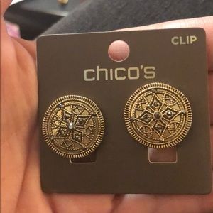 2/$25 Gorgeous Chico’s clip earrings
